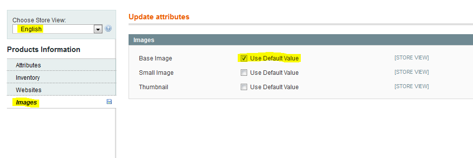 Use Default Value for images